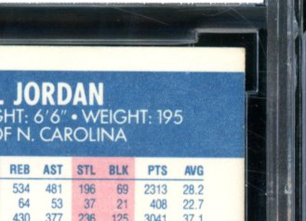 1987-88 Fleer #59 Michael Jordan Card BGS BCCG 9 Near Mint+ Image 8