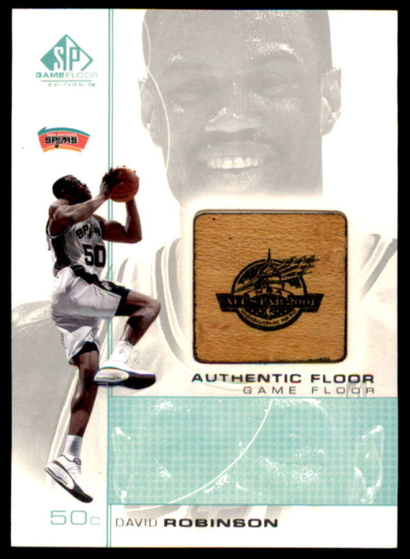 David Robinson Card 2000-01 SP Game Floor Authentic Floor #DV  Image 1