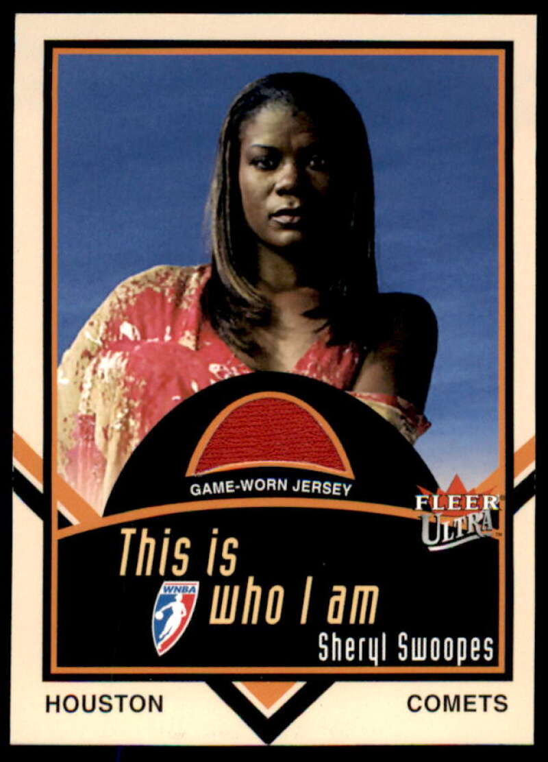 Sheryl Swoopes Card 2003 Ultra WNBA Who I AM Game Used #8  Image 1