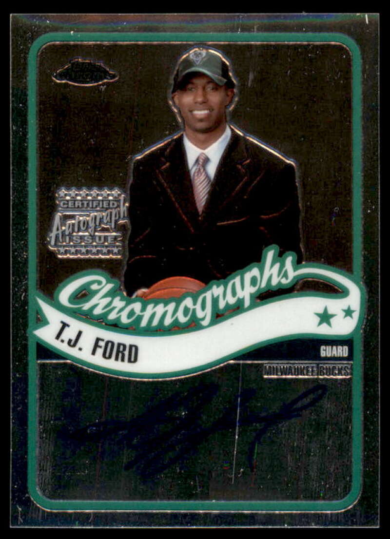 T.J. Ford D Rookie Card 2003-04 Topps Chrome Autographs #CATF  Image 1