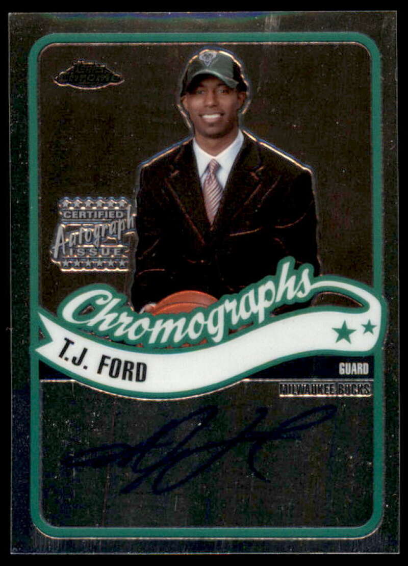 T.J. Ford D Rookie Card 2003-04 Topps Chrome Autographs #CATF  Image 1