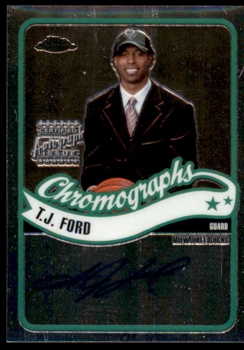 T.J. Ford D Rookie Card 2003-04 Topps Chrome Autographs #CATF  Image 1