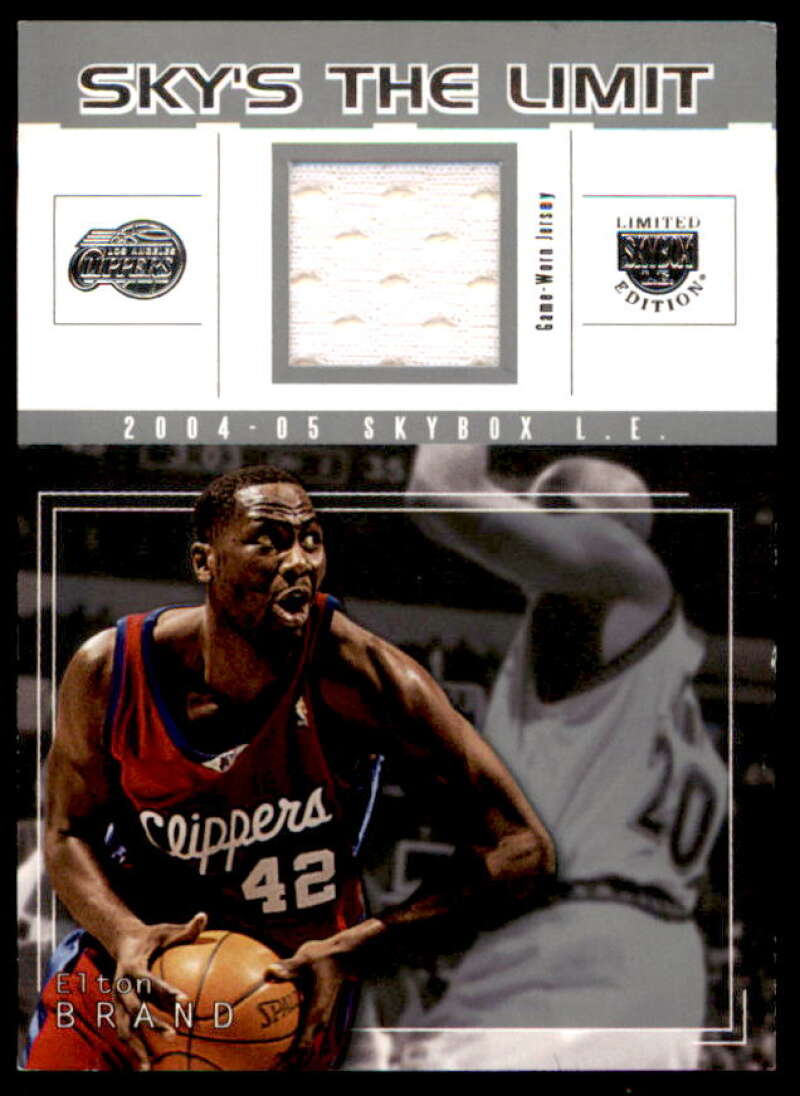 Elton Brand Card 2004-05 SkyBox LE Sky's the Limit Jerseys #EB  Image 1