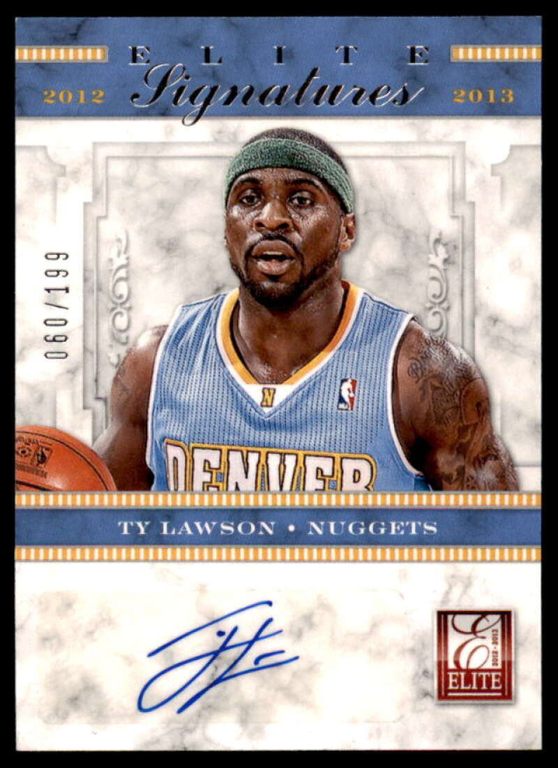 Ty Lawson Card 2012-13 Elite Signatures #9  Image 1