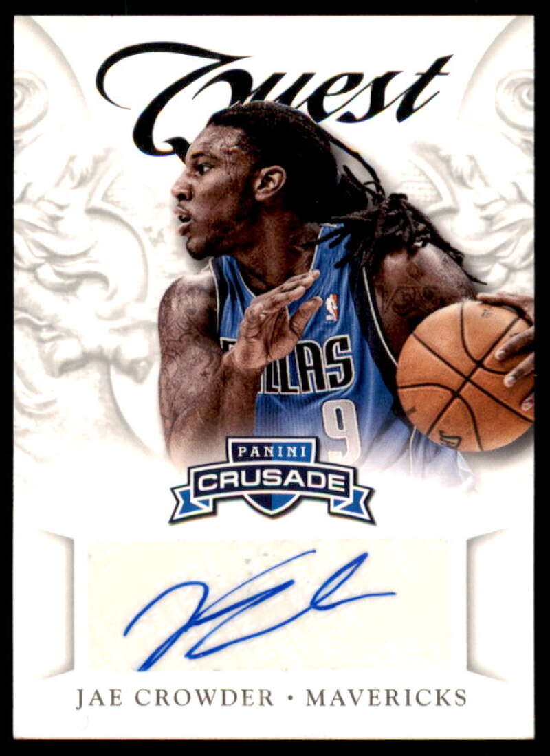 Jae Crowder Card 2012-13 Panini Crusade Quest Autographs #2  Image 1