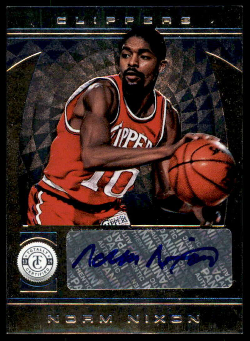 Norm Nixon Card 2013-14 Totally Certified Autographs #216  Image 1