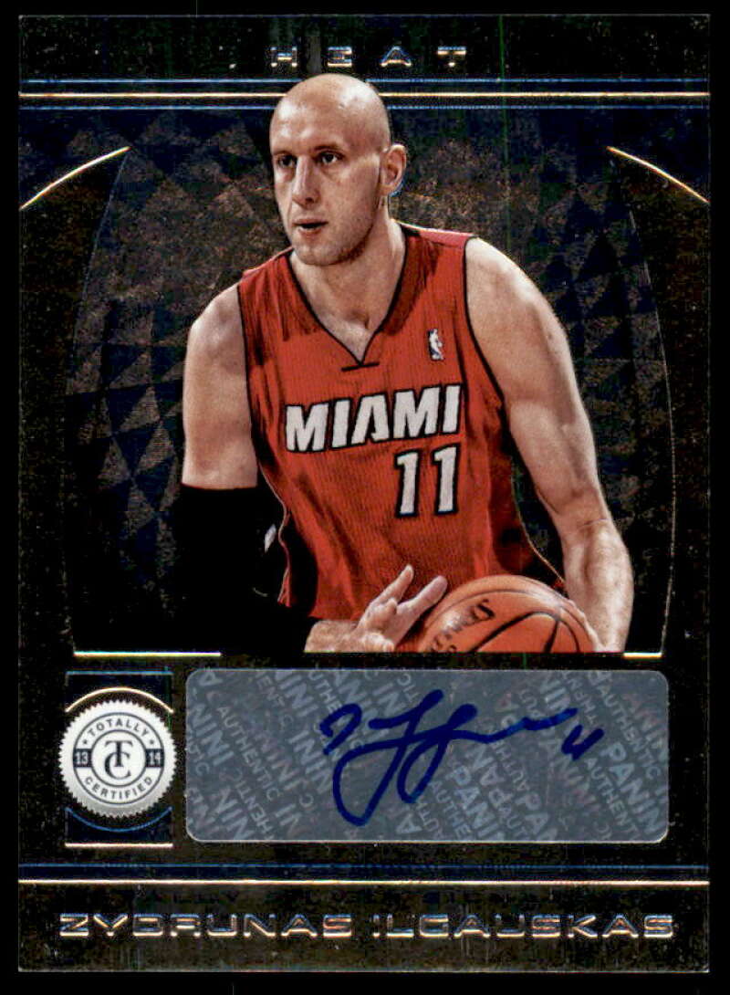 Zydrunas Ilgauskas Card 2013-14 Totally Certified Autographs #3  Image 1