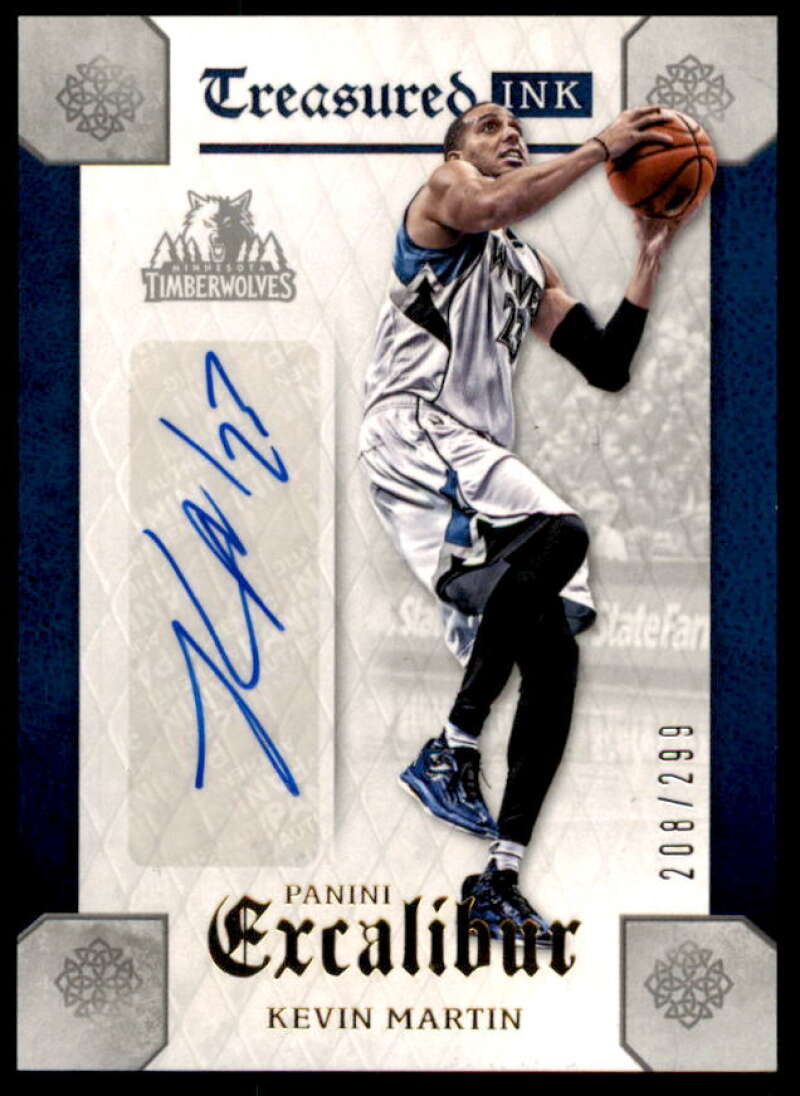 Kevin Martin Card 2015-16 Panini Excalibur Treasured Ink #23  Image 1