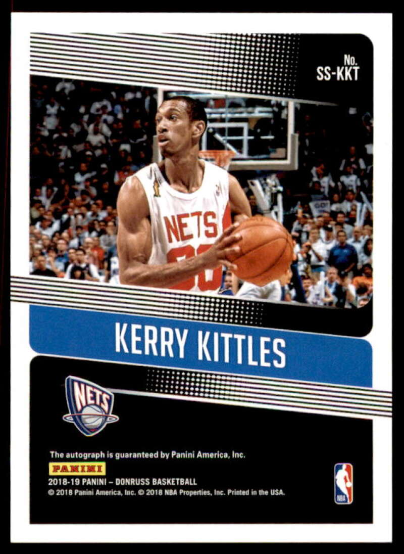 Kerry Kittles Card 2018-19 Donruss Significant Signatures #14  Image 2