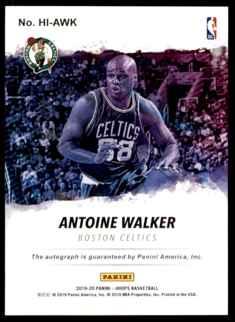 Antoine Walker Card 2019-20 Hoops Hoops Ink #11  Image 2