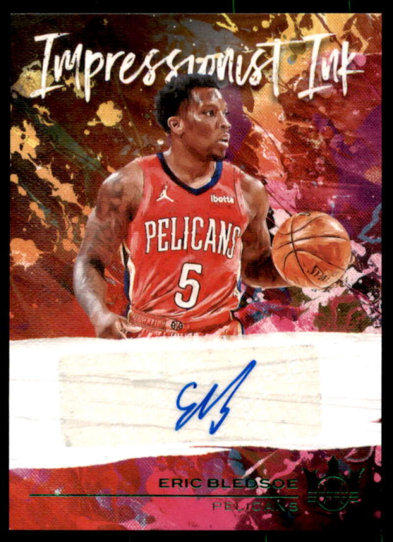 Eric Bledsoe Card 2020-21 Court Kings Impressionist Ink Jade #16  Image 1