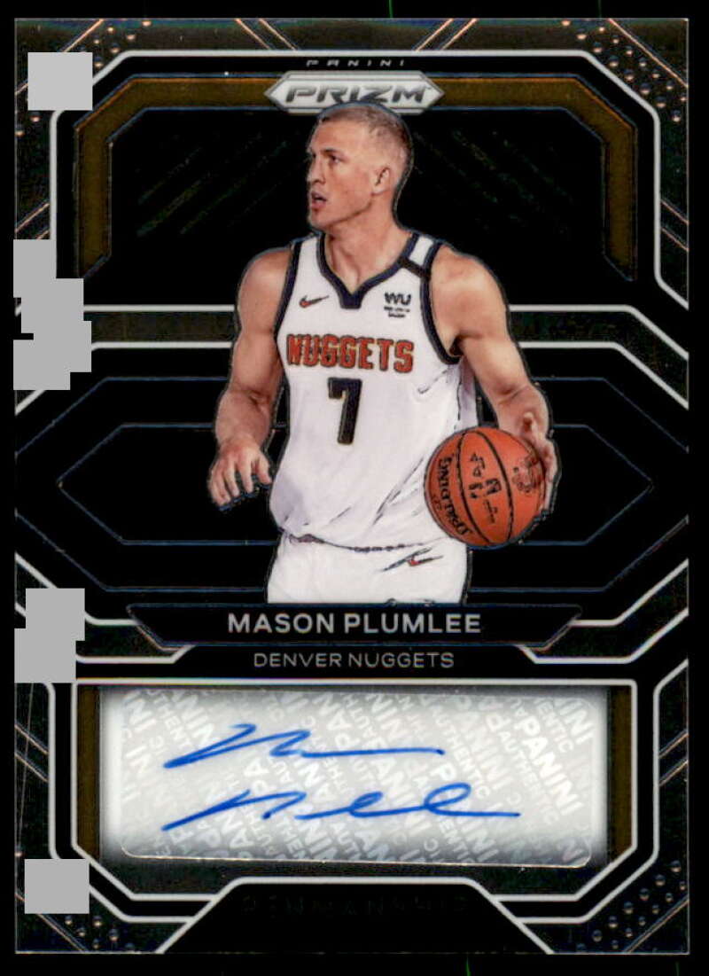 Mason Plumlee Card 2020-21 Panini Prizm Penmanship #38  Image 1