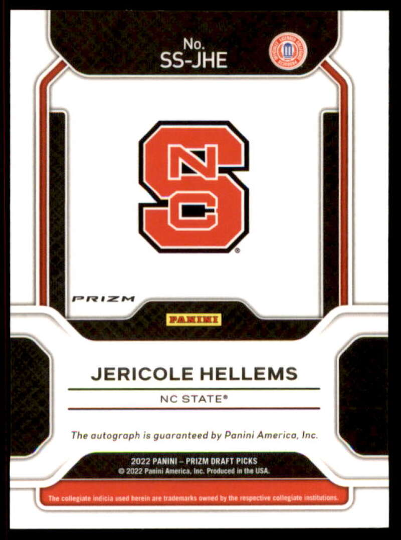 Jericole Hellems 2022 Prizm Draft Picks Sensational Signatures Prizms Green #35  Image 2