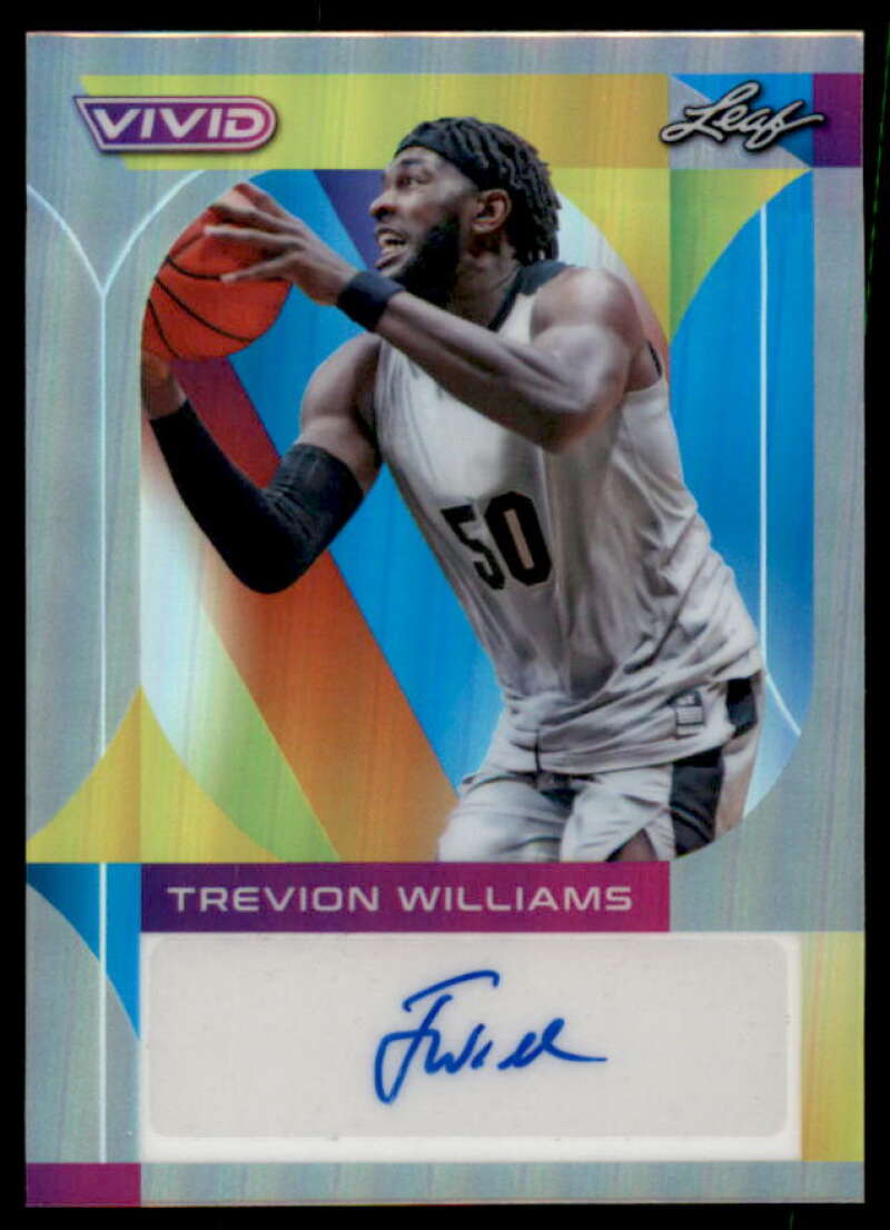 Rookie Card 2023 Leaf Vivid Trevion Williams #BA-TW1  Image 1