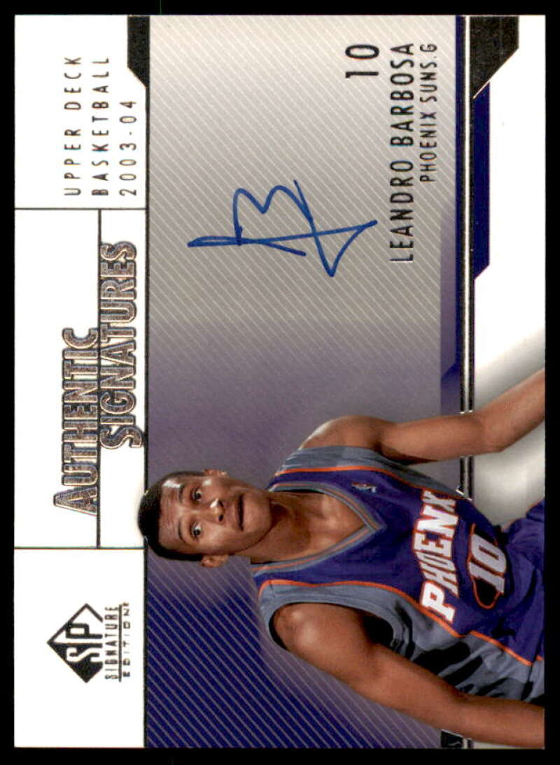 Leandro Barbosa Rookie Card 2003-04 SP Signature Edition Signatures #LE  Image 1