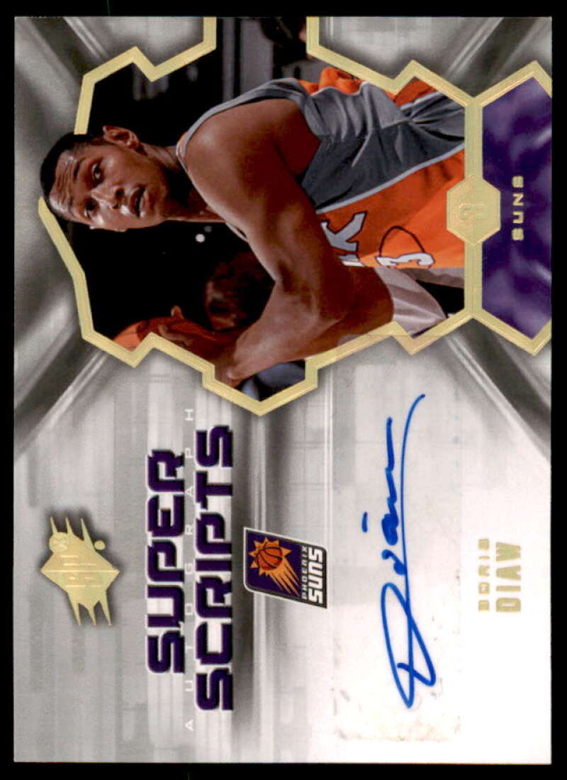 Boris Diaw Card 2007-08 SPx Super Scripts #BD  Image 1