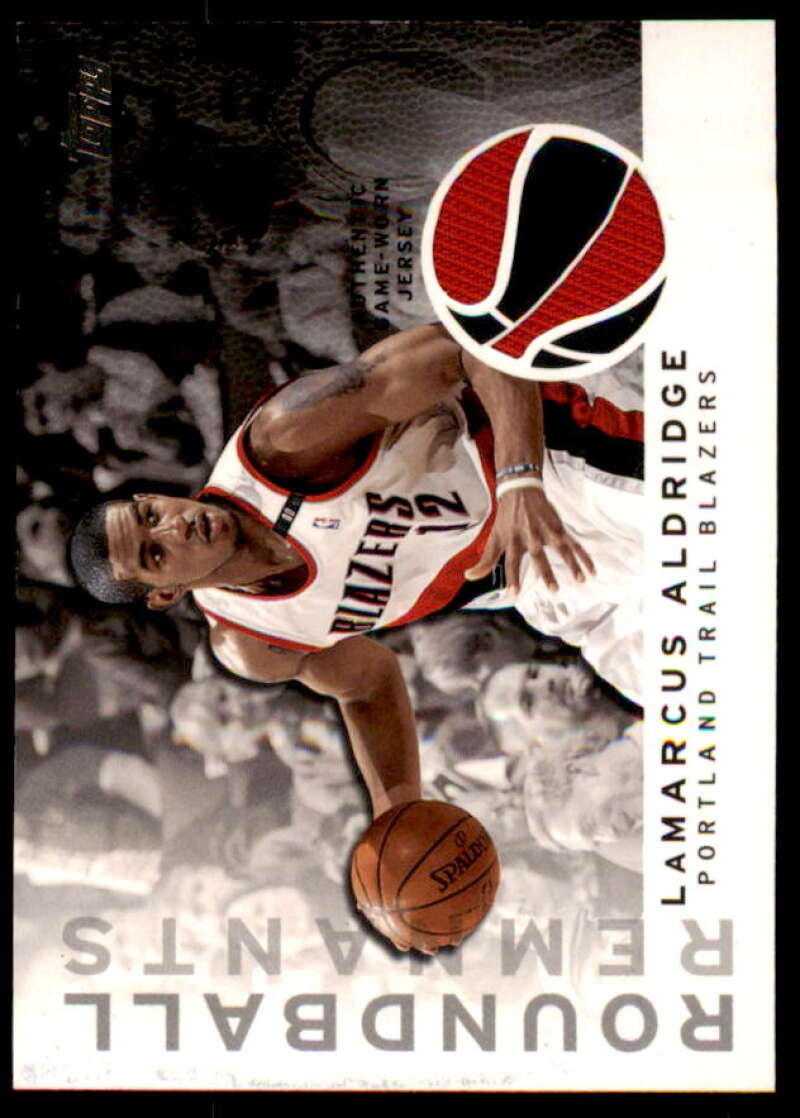 LaMarcus Aldridge D Card 2009-10 Topps Roundball Remnants #RRLA  Image 1