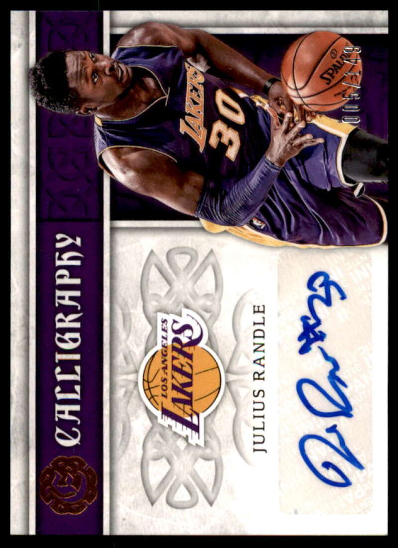 Julius Randle Card 2016-17 Panini Excalibur Calligraphy Autographs #CALJR  Image 1