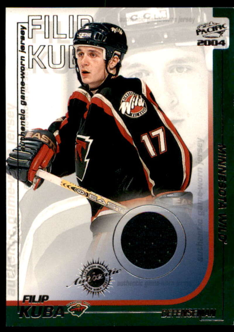 Filip Kuba Card 2003-04 Pacific Jerseys #19  Image 1