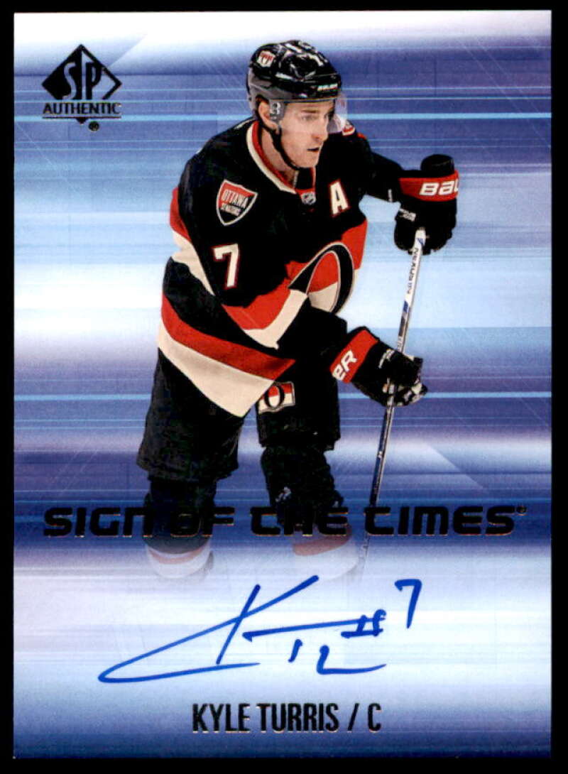 Kyle Turris F Card 2015-16 SP Authentic Sign of the Times #SOTTKT  Image 1