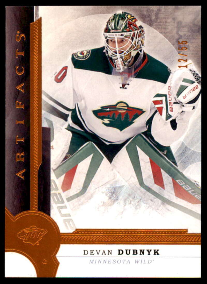 Devan Dubnyk Card 2016-17 Artifacts Orange #63  Image 1