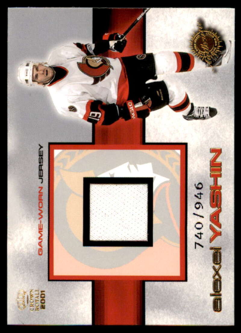 Alexei Yashin Card 2000-01 Crown Royale Game-Worn Jerseys #18  Image 1