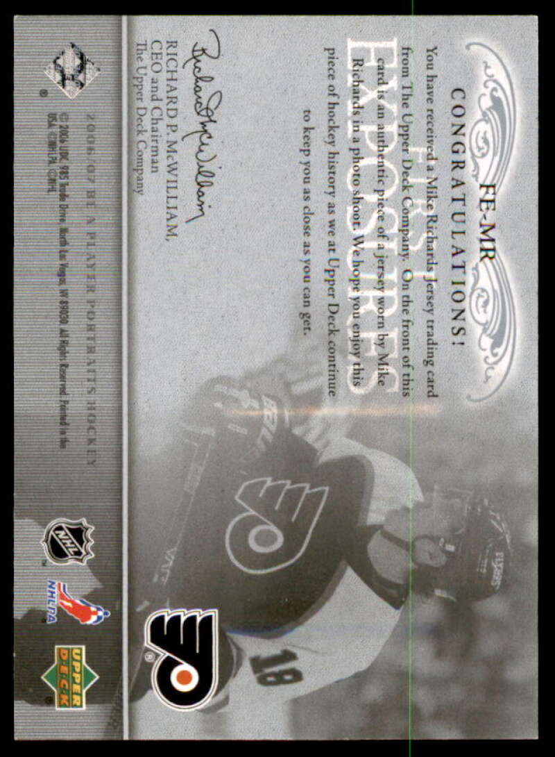 Mike Richards Card 2006-07 Be A Player Portraits First Exposures #FEMR  Image 2