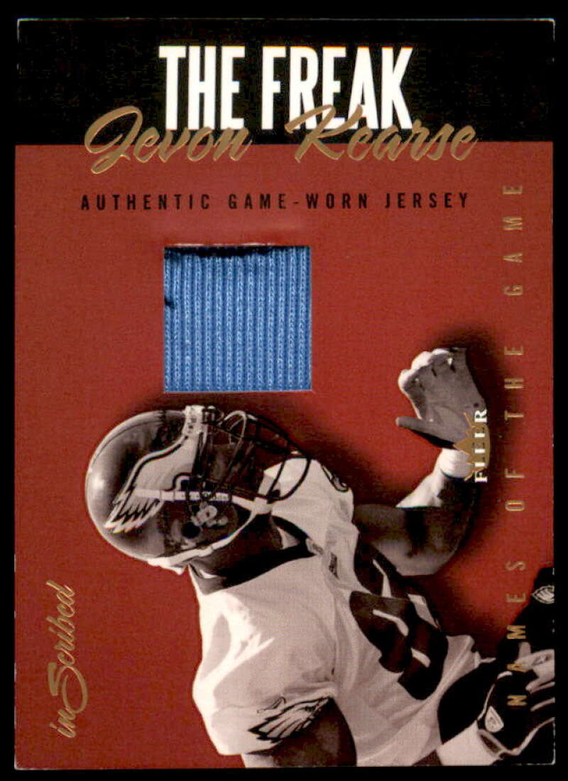 Jevon Kearse Card 2004 Fleer Inscribed Names of the Game Jersey Silver #NGJJK  Image 1