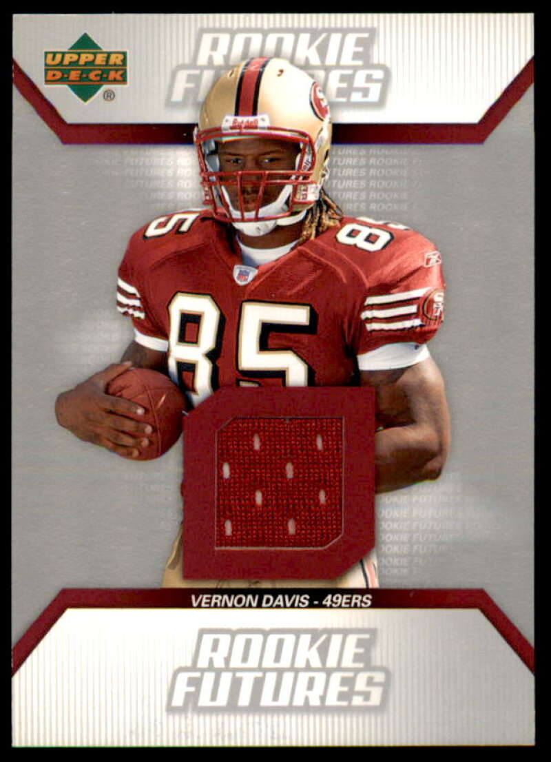 Vernon Davis Rookie Card 2006 Upper Deck Rookie Futures Jerseys #RFVD  Image 1