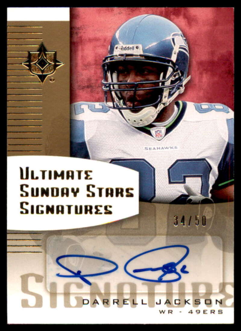 Darrell Jackson 2007 Ultimate Collection Sunday Stars Signatures Gold #SSDJ  Image 1