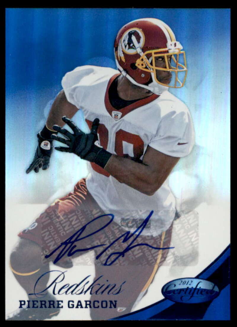 Pierre Garcon Card 2012 Certified Mirror Blue Signatures #89  Image 1