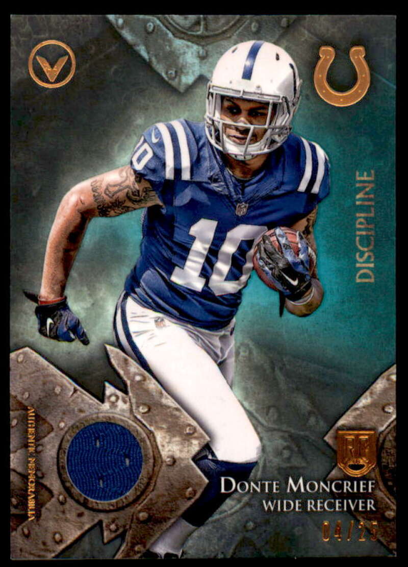 Donte Moncrief Card 2014 Topps Valor Rookie Relics Discipline #VRRDM  Image 1