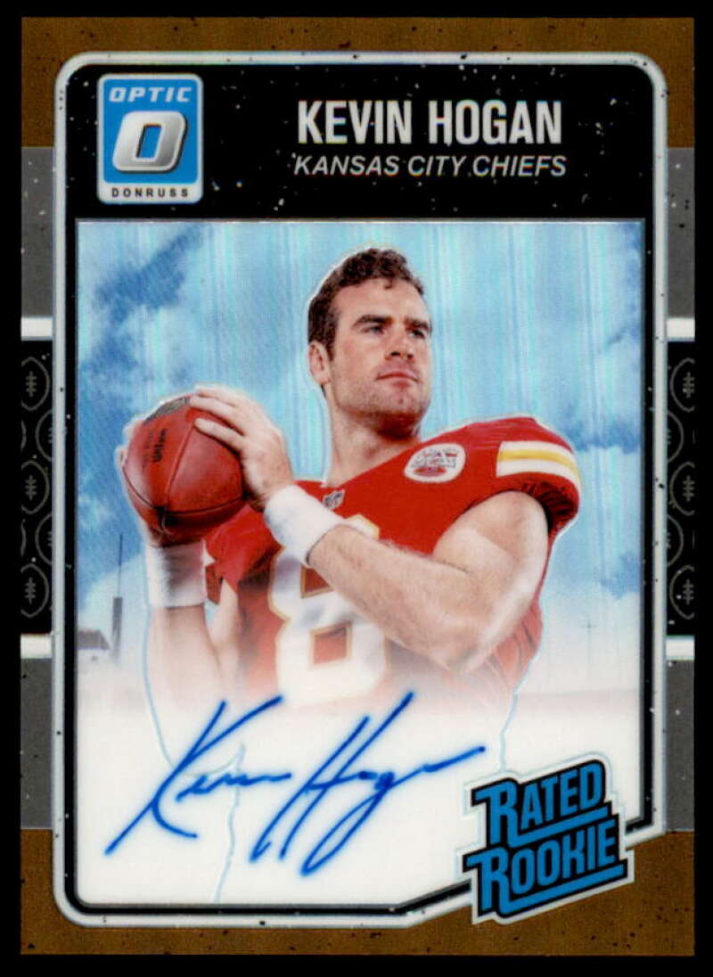 Kevin Hogan Rookie Card 2016 Donruss Optic Rated Rookies Autographs #182  Image 1