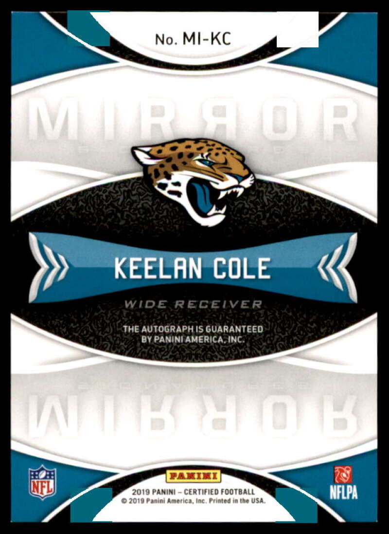 Keelan Cole Card 2019 Certified Signatures Mirror Blue #29  Image 2