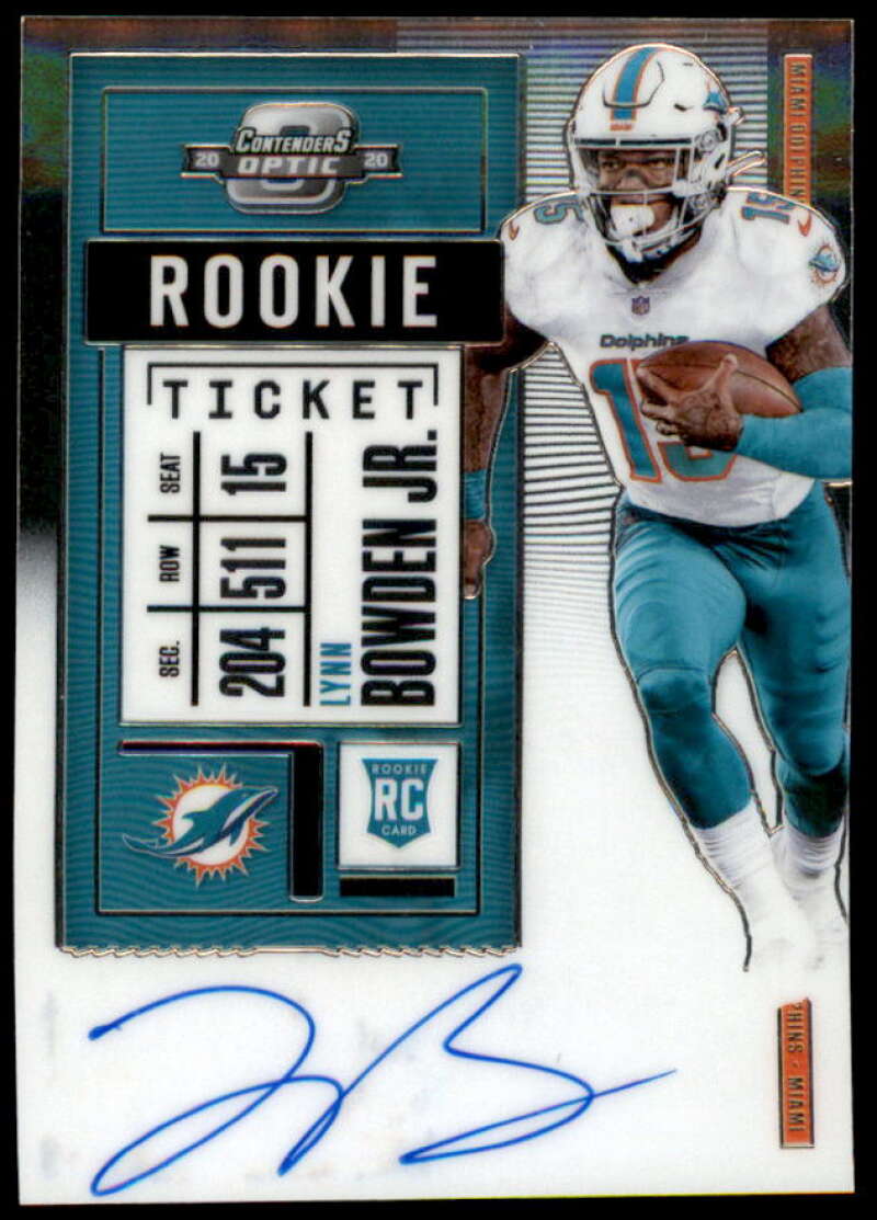 Lynn Bowden Jr. AU Rookie Card 2020 Panini Contenders Optic Silver #129  Image 1