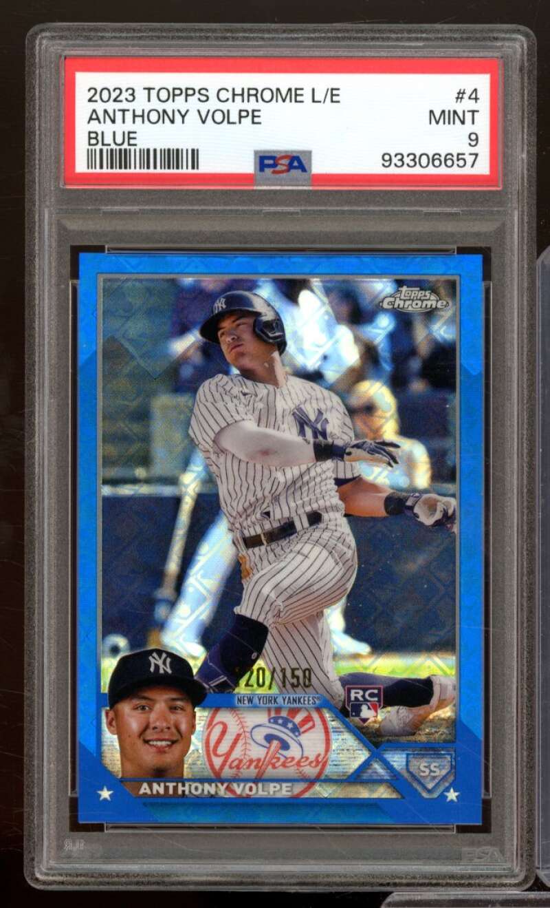 Anthony Volpe Rookie Card 2023 Topps Chrome #4 PSA 9 Image 1