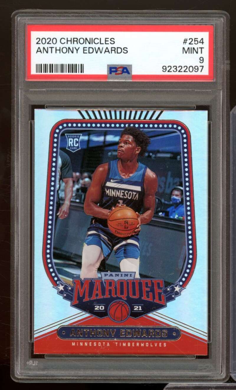 Anthony Edwards Rookie Card 2020-21 Chronicles #254 PSA 9 Image 1