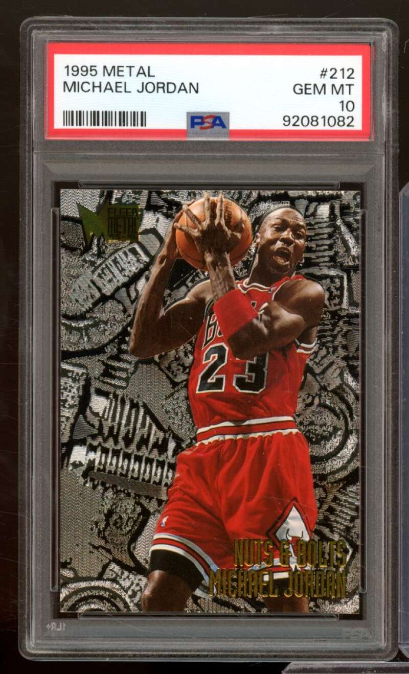 Michael Jordan Card 1995-96 Metal #212 PSA 10 Image 1