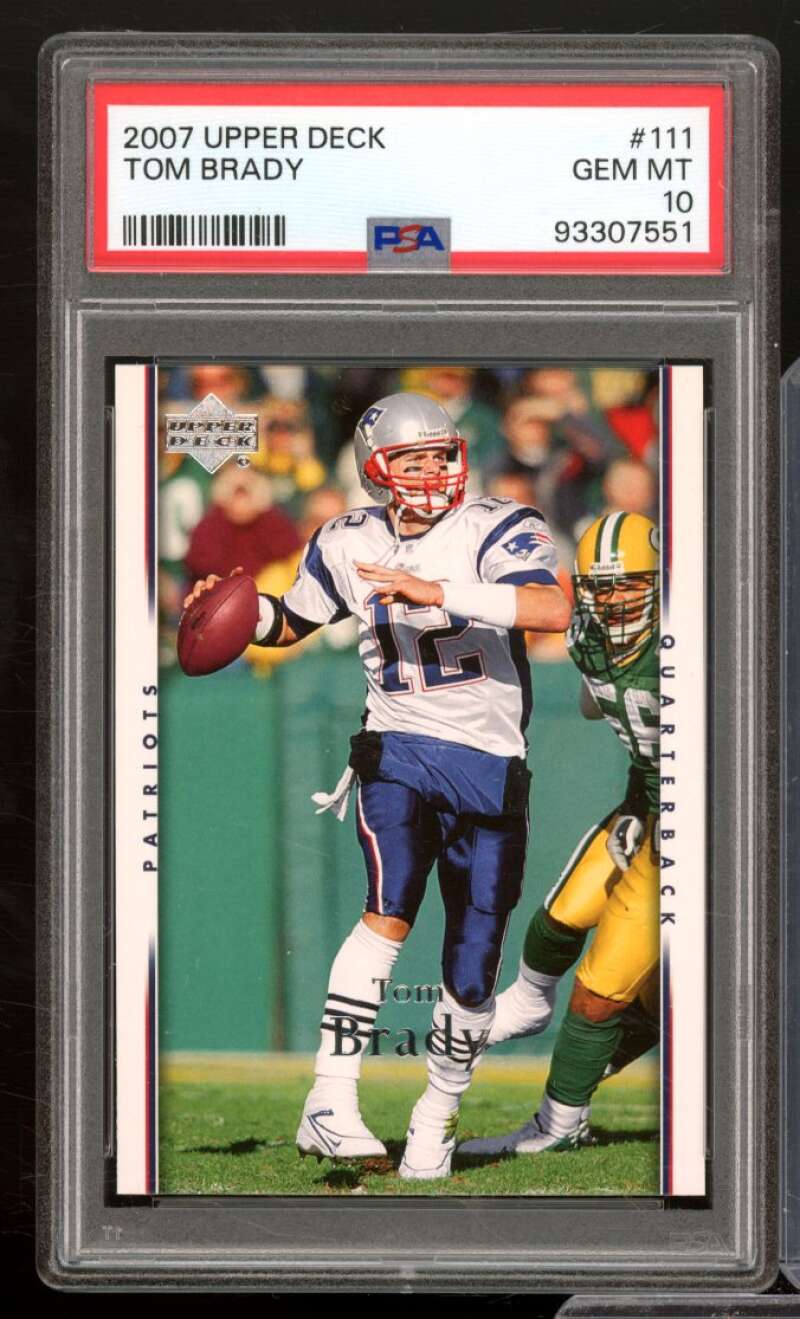 Tom Brady Card 2007 Upper Deck #111 PSA 10 Image 1