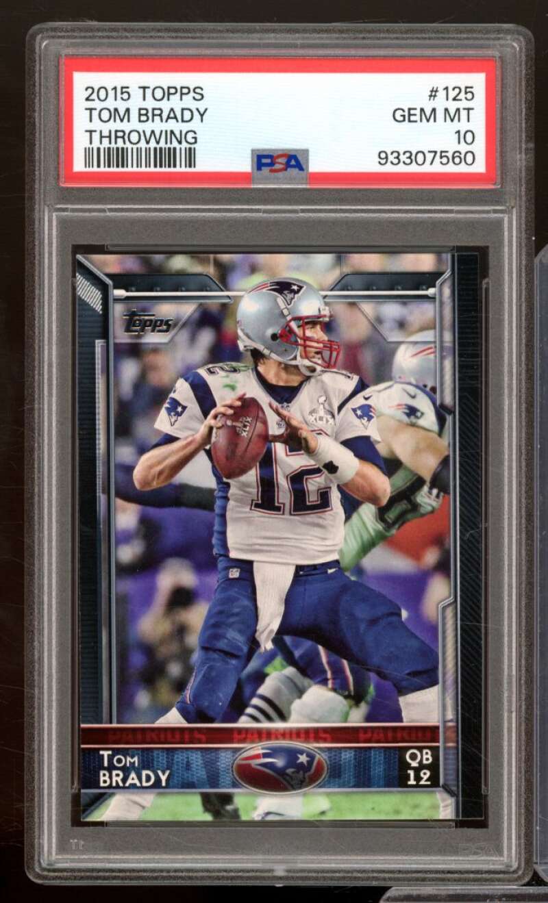 Tom Brady Card 2015 Topps #125 PSA 10 Image 1