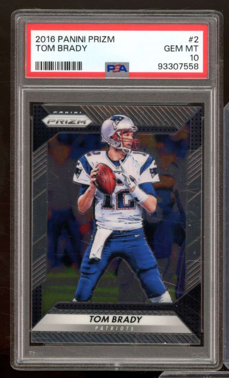 Tom Brady Card 2016 Panini Prizm #2 PSA 10 Image 1