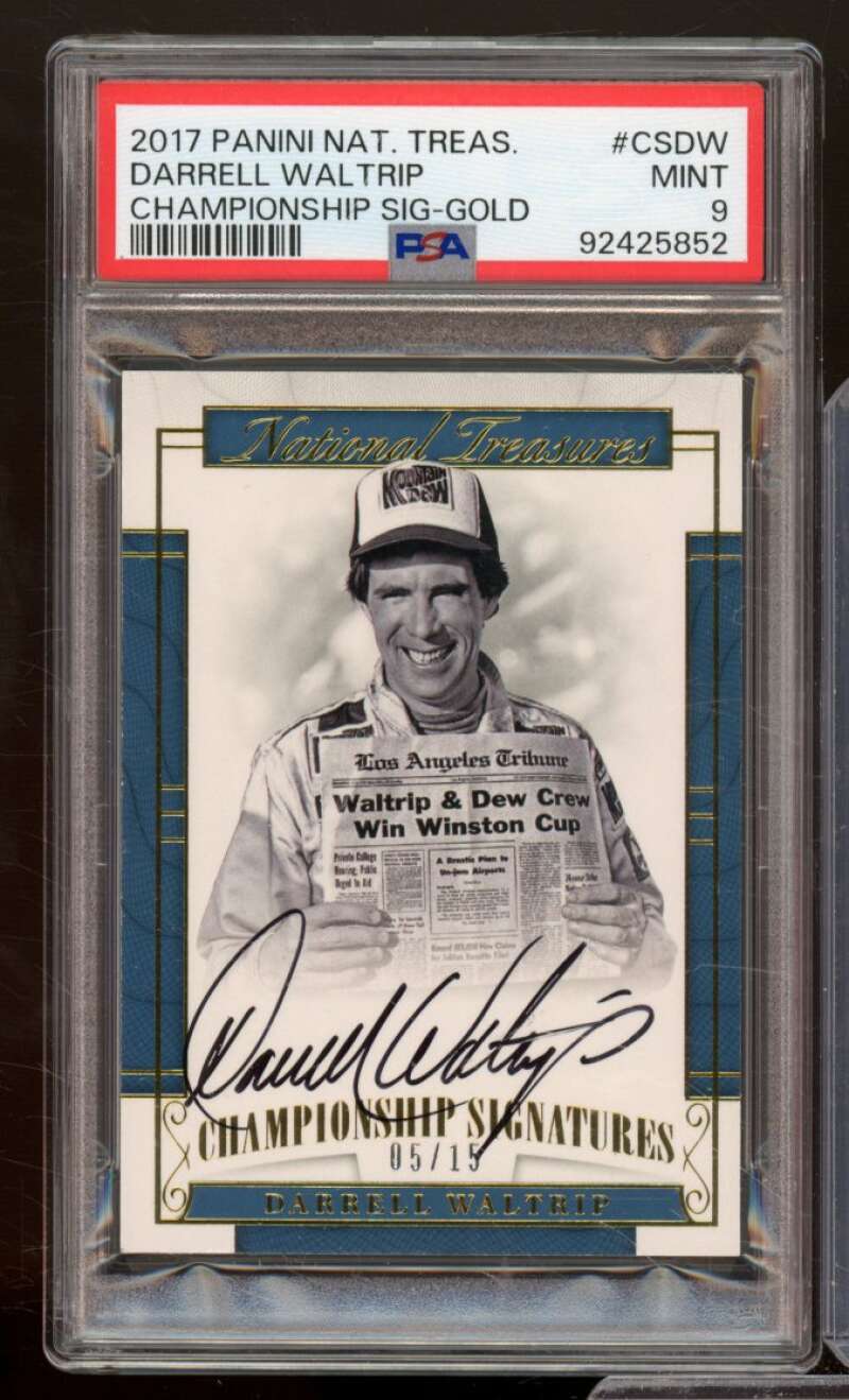 Darrell Waltrip 2017 NT Championship Signature Gold (Serial # 5/15) #CSDW PSA 9 Image 1