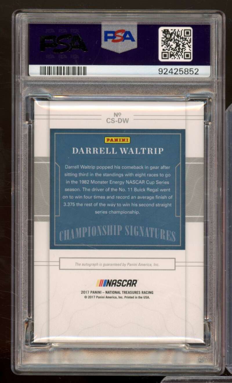 Darrell Waltrip 2017 NT Championship Signature Gold (Serial # 5/15) #CSDW PSA 9 Image 2