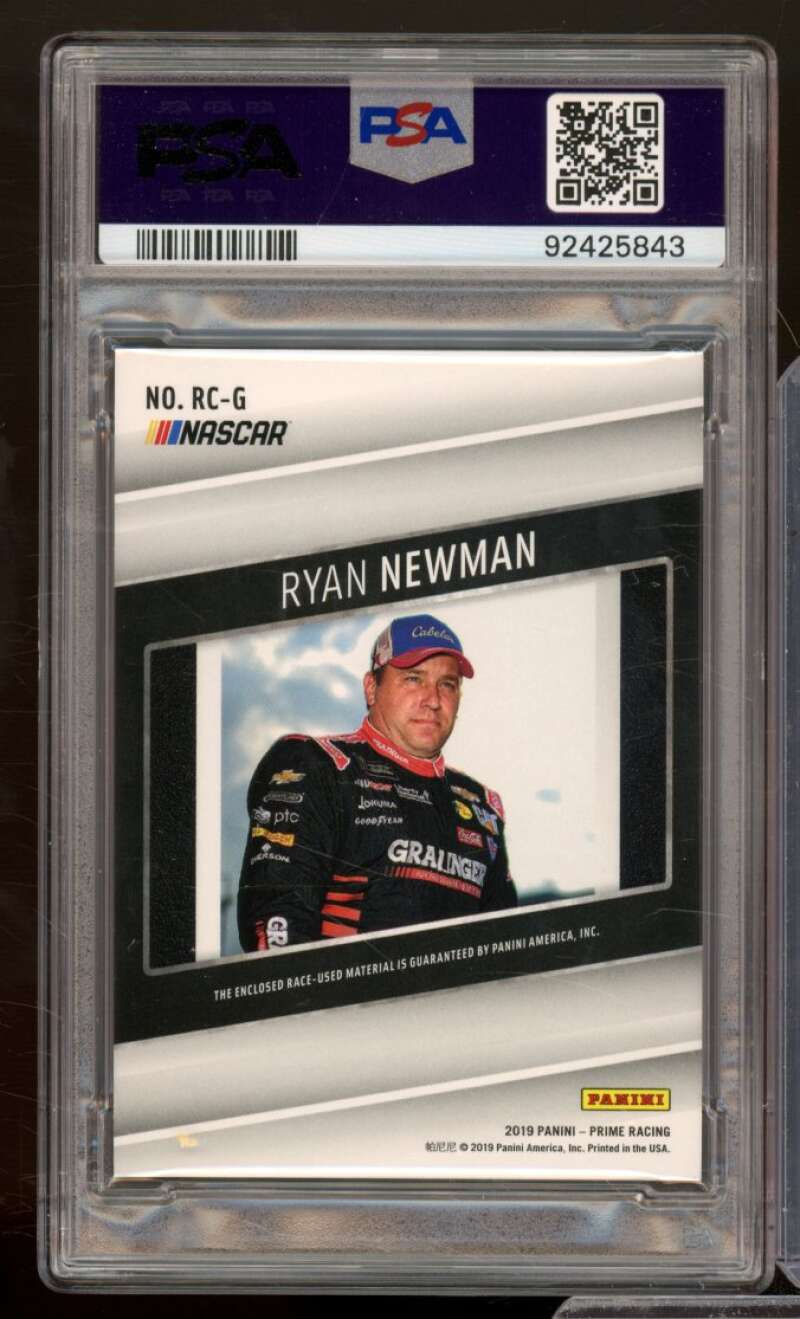 Ryan Newman 2019 Panini Prime Racing Jumbo Firesuit (Serial #d 1/1) #RC-G PSA 6 Image 2