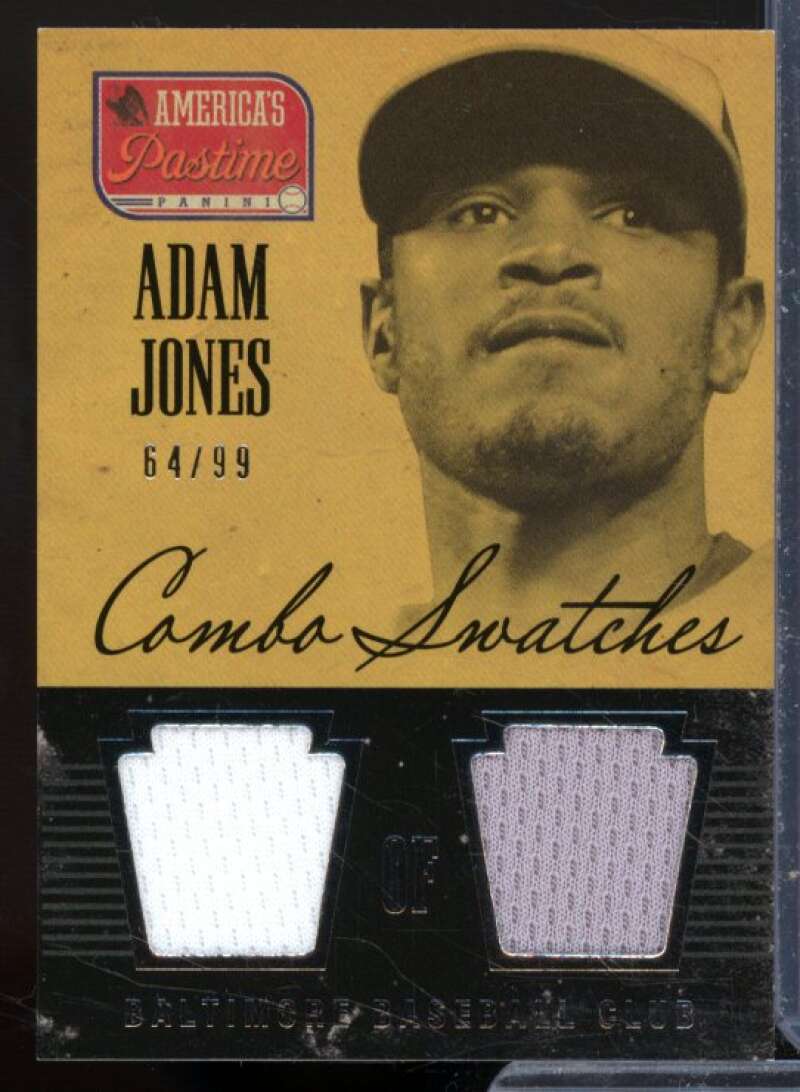 Adam Jones Card 2013 Panini America's Pastime Combo Swatches #13  Image 1