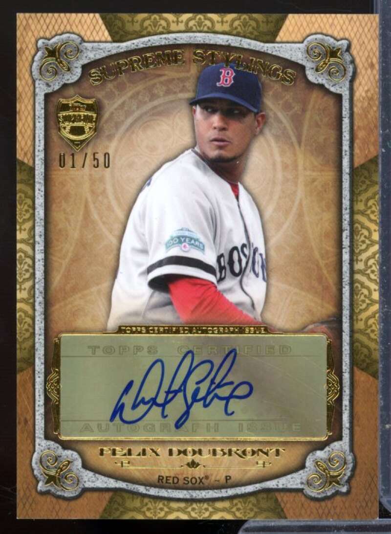 Felix Doubront Card 2013 Topps Supreme Supreme Stylings Autographs #SSFD  Image 1