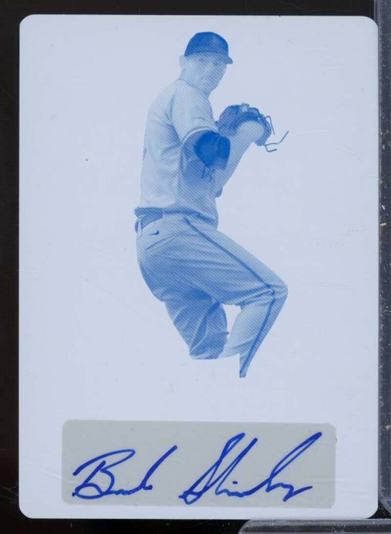 Braden Shipley Rookie Card 2013 Leaf Metal Draft Printing Plates Cyan #BS1  Image 1
