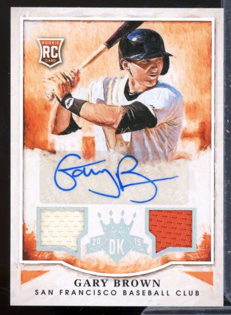 Gary Brown Rookie 2015 Diamond Kings Rookie Signature Materials Silver #161  Image 1
