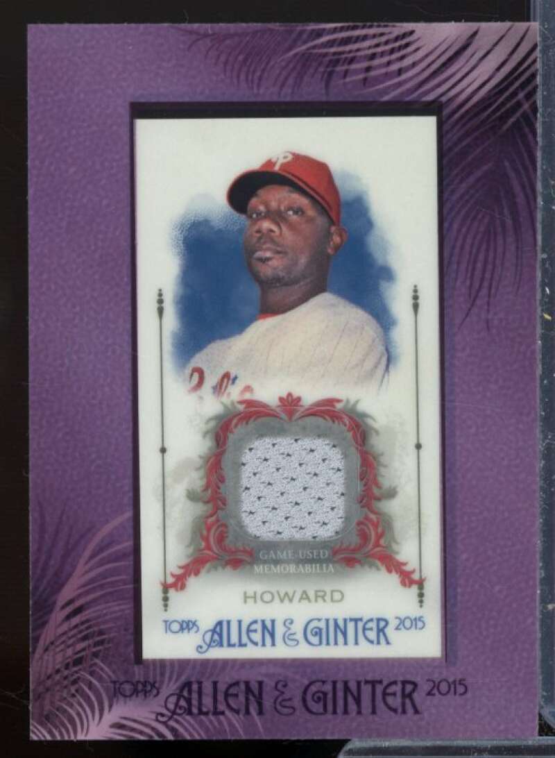 Ryan Howard Card 2015 Topps Allen and Ginter Framed Mini Relics #FMRRH  Image 1