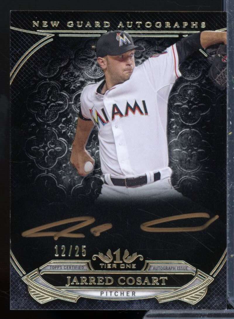 Jarred Cosart Card 2015 Topps Tier One New Guard Autographs Bronze Ink #NGAJCS  Image 1